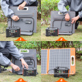 Panel solar portátil de 18 V impermeable al aire libre de 100W al aire libre